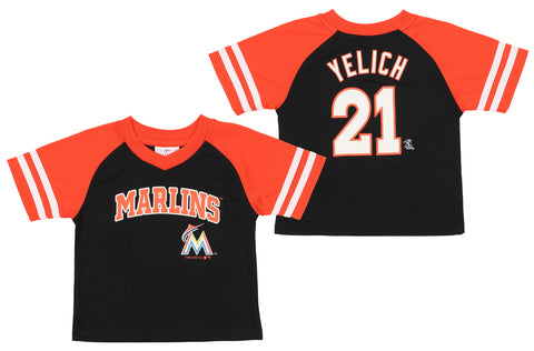 Outerstuff MLB Infant Toddlers Miami Marlins Christian Yelich #21 Player Top