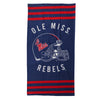 Northwest NCAA Mississippi Rebels "Stripes" Beach Towel, 30" x 60"