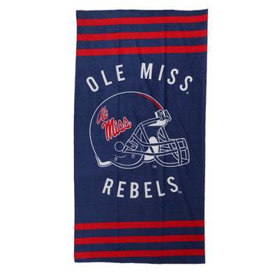 Northwest NCAA Mississippi Rebels "Stripes" Beach Towel, 30" x 60"