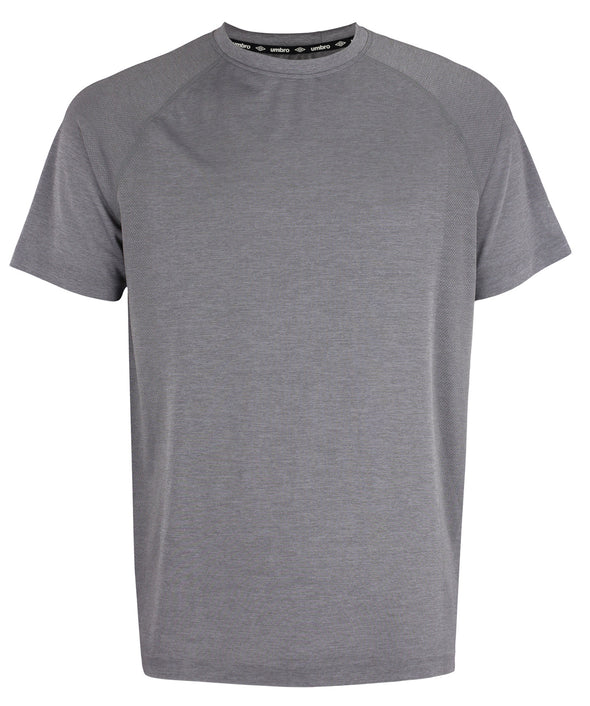 Umbro Men's Short Sleeve Seamless Shirt, Sleet