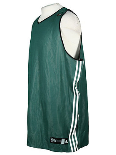 Adidas NBA Men's Athletic 3 Stripe Fusion Blank Jersey, Green
