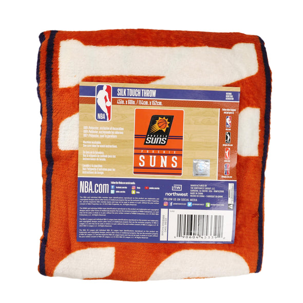 Northwest NBA Phoenix Suns Silk Touch Throw Blanket, 45in x 60in Throw Blanket