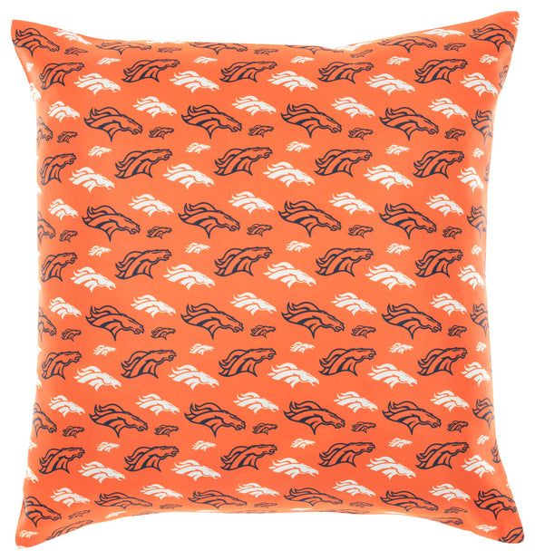 FOCO NFL Denver Broncos 2 Pack Couch Throw Pillow Covers, 18 x 18