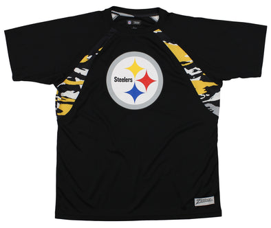Zubaz NFL Men's Pittsburgh Steelers Camo Solid T-Shirt