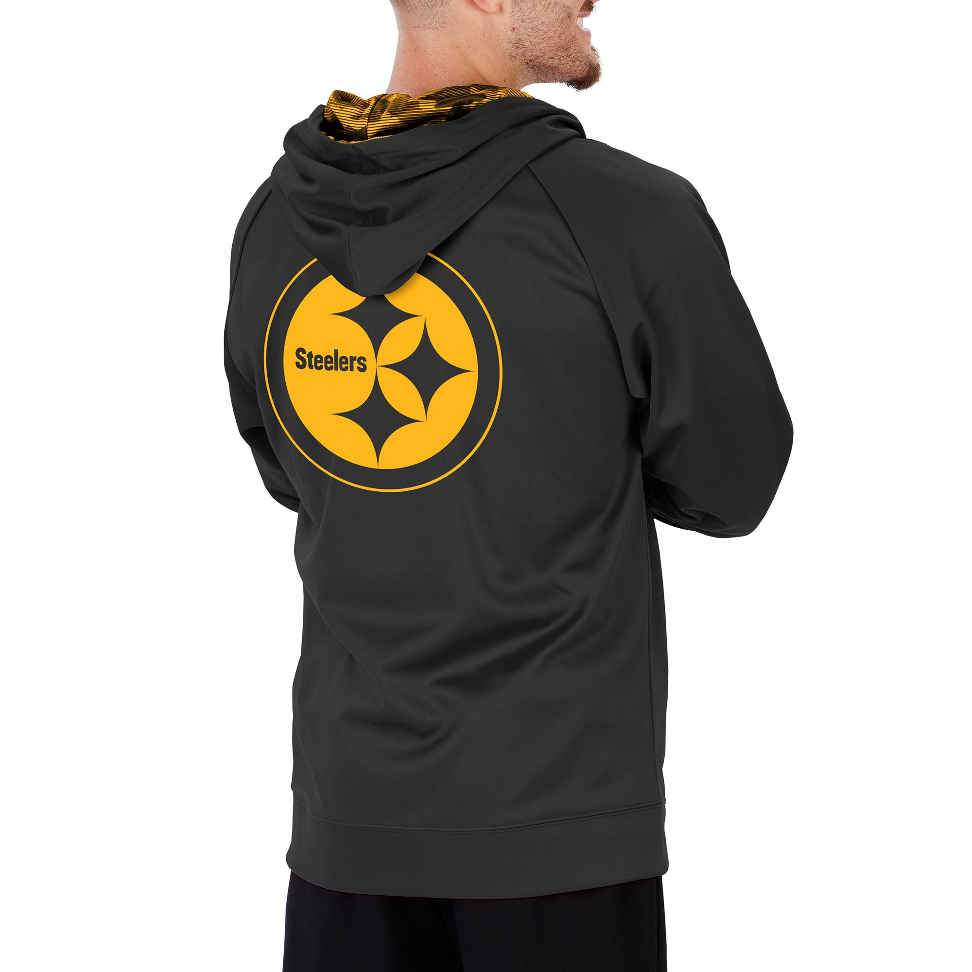 steelers full zip sweatshirt