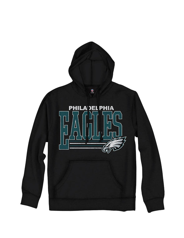 Philadelphia Eagles NFL Men's Fundamentals Pullover French Terry Hoodie, Black