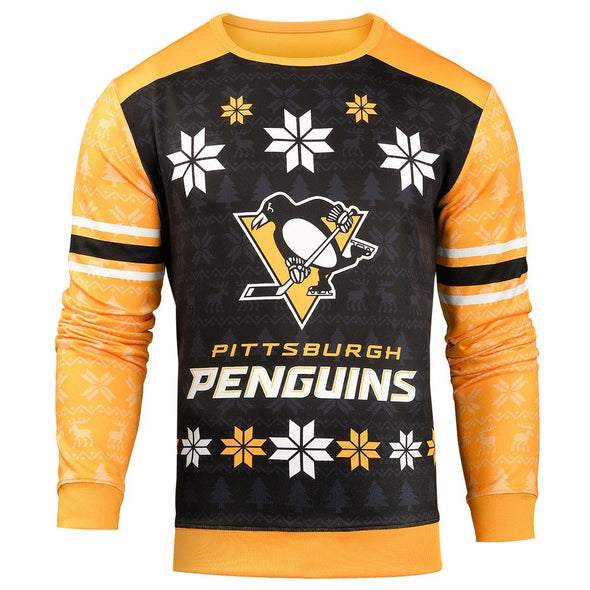Forever Collectibles NHL Men's Pittsburgh Penguins Printed Ugly Sweater