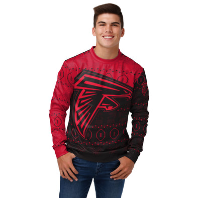 FOCO Men's NFL Atlanta Falcons Ugly Printed Sweater