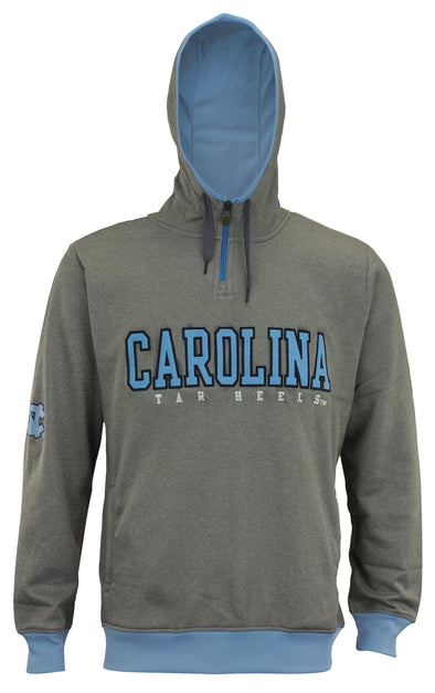 NCAA Men's Basic 1/4 Zip Hooded Pullover, North Carolina Tar Heels
