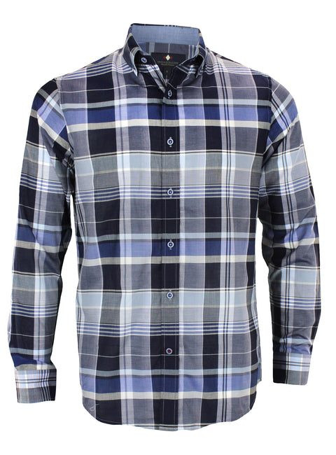 Argyle Culture Men's Button Up Bold Checkered Shirt, Multiple Colors