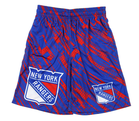 KLEW NHL Youth New York Rangers Game Day Shorts