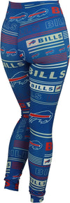 Zubaz NFL Women's Buffalo Bills Column 24 Style Leggings