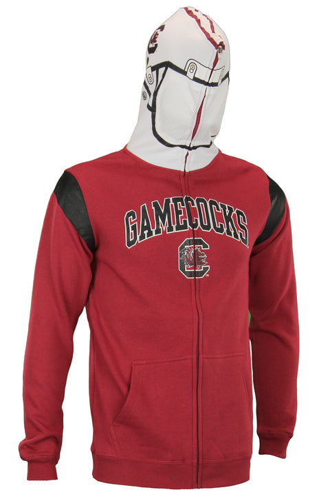 NCAA Youth South Carolina Fighting Gamecocks Full Zip Helmet Masked Hoodie