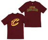 FISLL NBA Men's Cleveland Cavaliers Team Color, Name, and Logo Premium T-Shirt