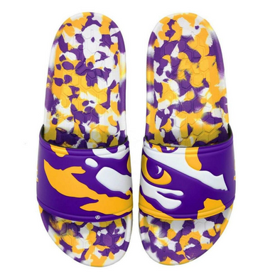 Hype Co College NCAA Unisex LSU Tigers Sandal Slides