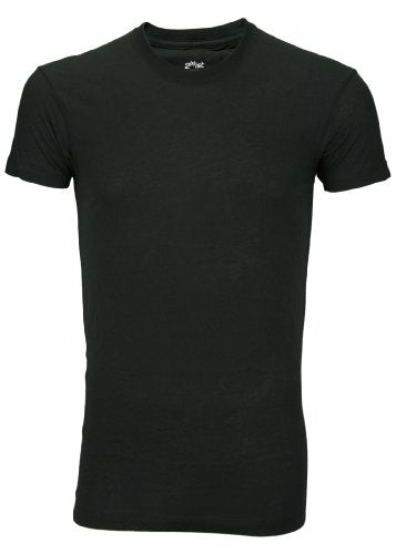 2xist Men's Slim Fit Pima Crew Neck Shirt Top Tee, Black
