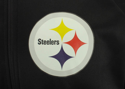 Zubaz NFL Pittsburgh Steelers Men Heavyweight Full Zip  Fleece Hoodie