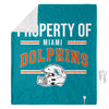 FOCO NFL Miami Dolphins Exclusive Heated Throw Blanket, 50"x60"