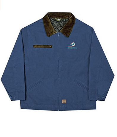 Dunbooke Apparel NFL Men's Miami Dolphins Canvas Tradesman Jacket