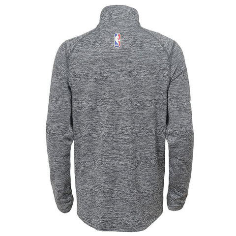 Nike NBA Youth Dallas Mavericks Space Dye Heathered Grey 1/4 Zip Element Pullover