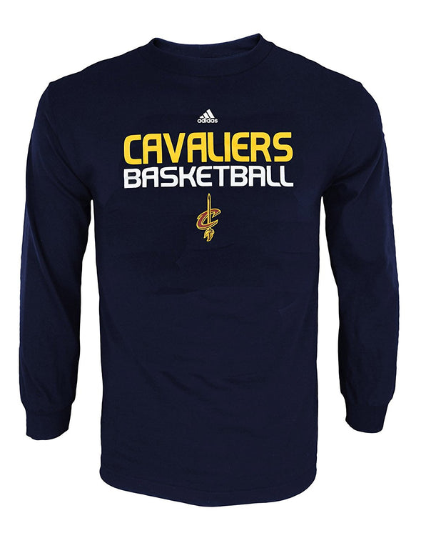 Adidas NBA Men's Cleveland Cavaliers Athletic Basic Graphic Long Sleeve Tee, Navy