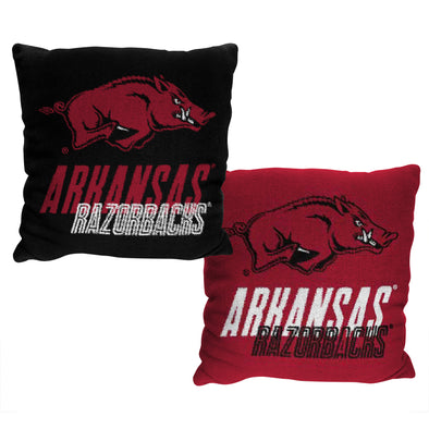 Northwest NCAA Arkansas Razorbacks Double Sided Jacquard Accent Throw Pillow