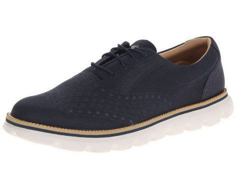 Skechers Men's Quarterdeck Casual Oxfords Walking Shoes - Navy and Brown