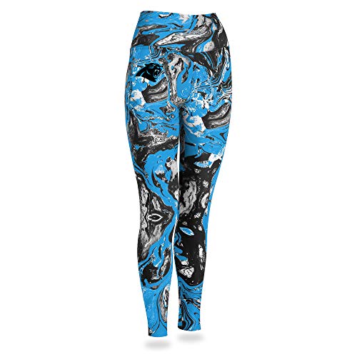 Zubaz NFL Women's Carolina Panthers Team Swirl Leggings