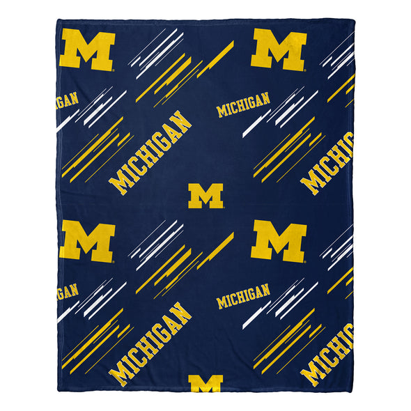 Northwest NCAA Michigan Wolverines Pillow & Silk Touch Throw Blanket Set