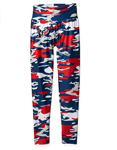 Zubaz NFL Women's Houston Texans Camo Print Legging Bottoms