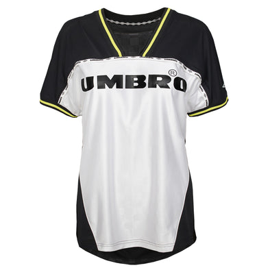 Umbro Women's Retro Soccer Jersey, Black Beauty/White