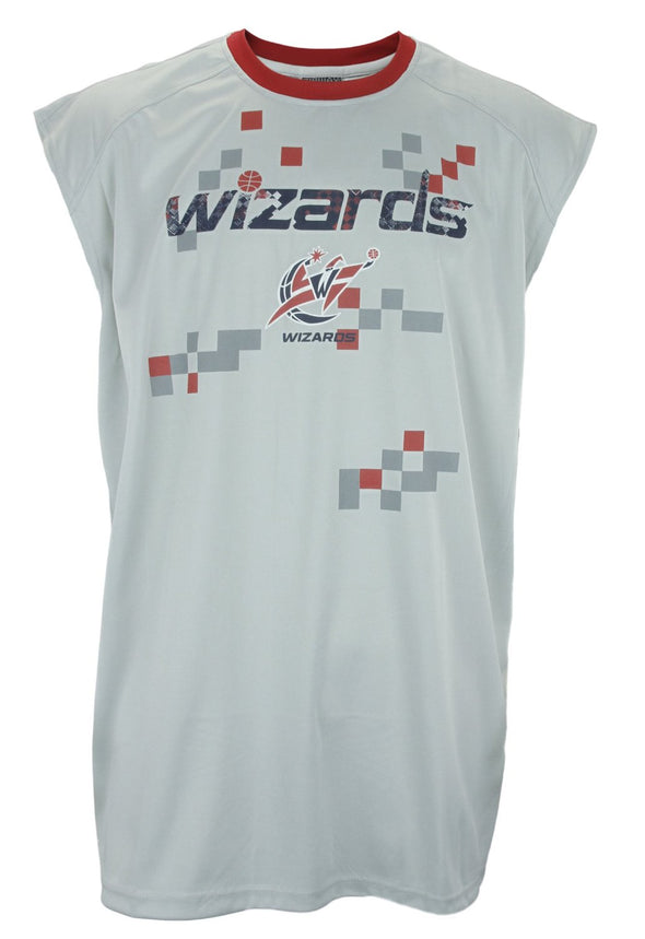 Zipway NBA Men's Big & Tall Washington Wizards Sleeveless Digi Muscle Shirt, Grey