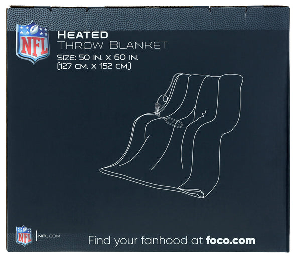 FOCO NFL Green Bay Packers Exclusive Heated Throw Blanket, 50"x60"