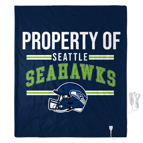 FOCO NFL Seattle Seahawks Exclusive Heated Throw Blanket, 50"x60"