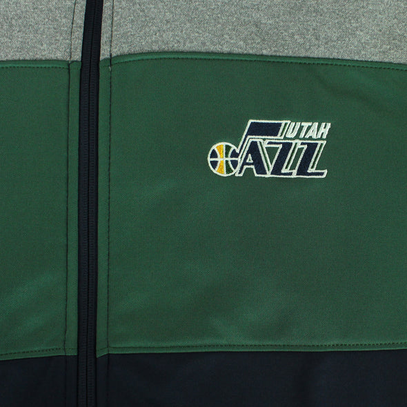 OuterStuff NBA Youth Utah Jazz Performance Full Zip Stripe Jacket