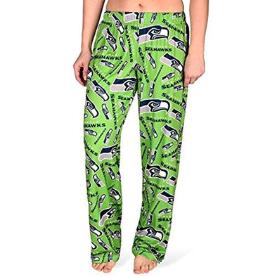 Forever Collectibles NFL Women's Seattle Seahawks Repeat Print Logo Comfy Pants