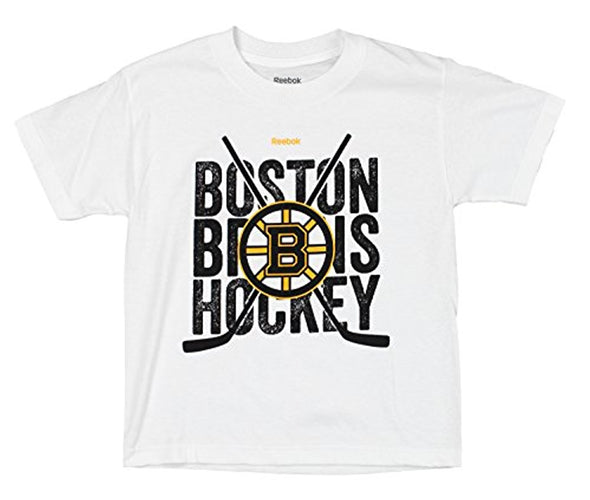 Reebok NHL Youth Boston Bruins "Cross Sticks" Short Sleeve Graphic Tee