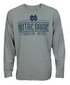 NCAA Men's Notre Dame Victory Long Sleeve Dri Tek Performance Shirt