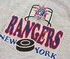 NHL Infant New York Rangers Puck & Net Retro Romper, Grey