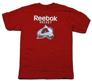 Reebok NHL Youth Boys Colorado Avalanche Short Sleeve Tee Shirt, Red