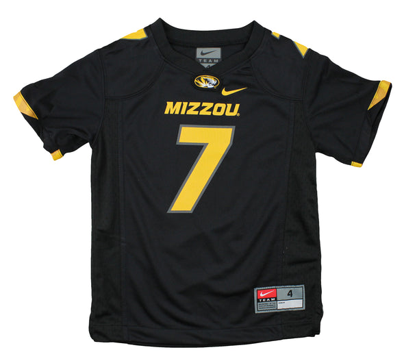 Nike NCAA Kids Boys Missouri Tigers #7 Football Jersey, Black
