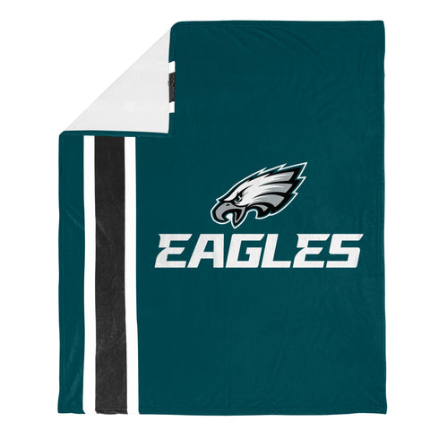 FOCO NFL Philadelphia Eagles Plush Soft Micro Raschel Throw Blanket, 50 x 60