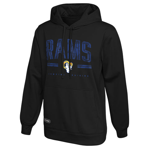 Outerstuff NFL Men's Los Angeles Rams Coin Toss Performance Fleece Hoodie