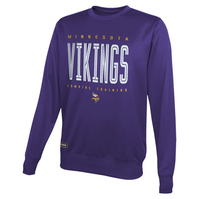 Outerstuff NFL Men's Minnesota Vikings Top Pick Performance Fleece Sweater