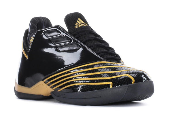 Adidas Unisex T-Mac 2.0 Restomod Mid Basketball Shoes, Core Black/Gold Metallic