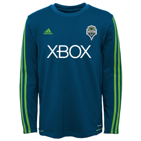 Adidas MLS Youth Boys (8-20) Seattle Sounders FC Training Top, Blue
