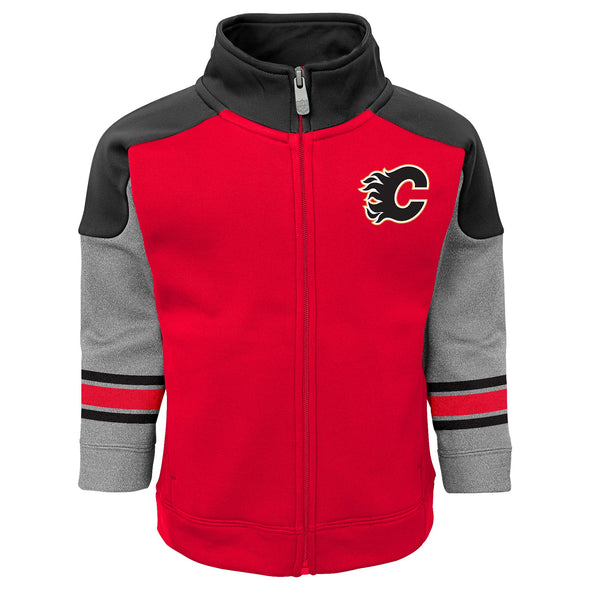 Outerstuff NHL Kids Calgary Flames Shutdown Hockey Jacket & Pant Set
