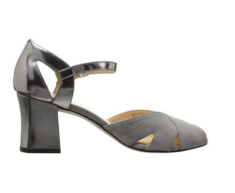 Cole Haan Women's Jovie Low Dress Sandal, Paloma Suede/Armor Specchio