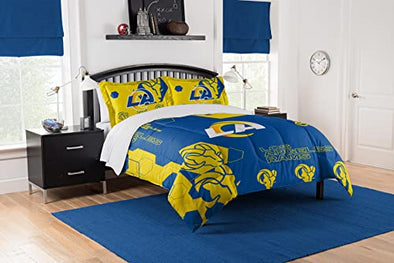 Northwest NFL Los Angeles Rams Hexagon Comforter & Sham Set