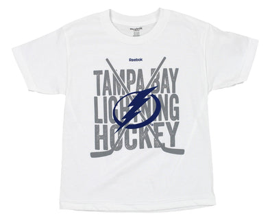 Reebok NHL Youth Tampa Bay Lightning "Cross Sticks" Short Sleeve Graphic Tee